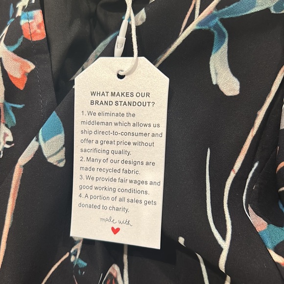 Maladia Floral Dress, Size Medium - Picture 8 of 8